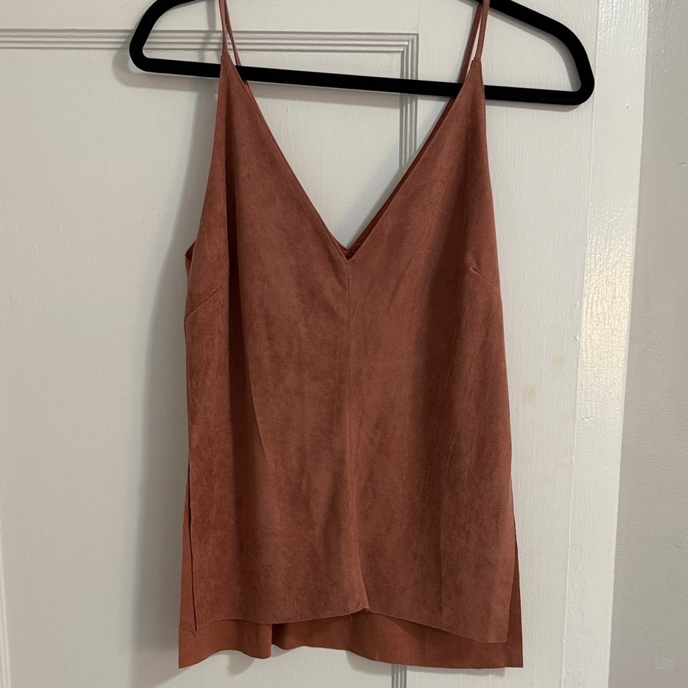 Suede mauve tank